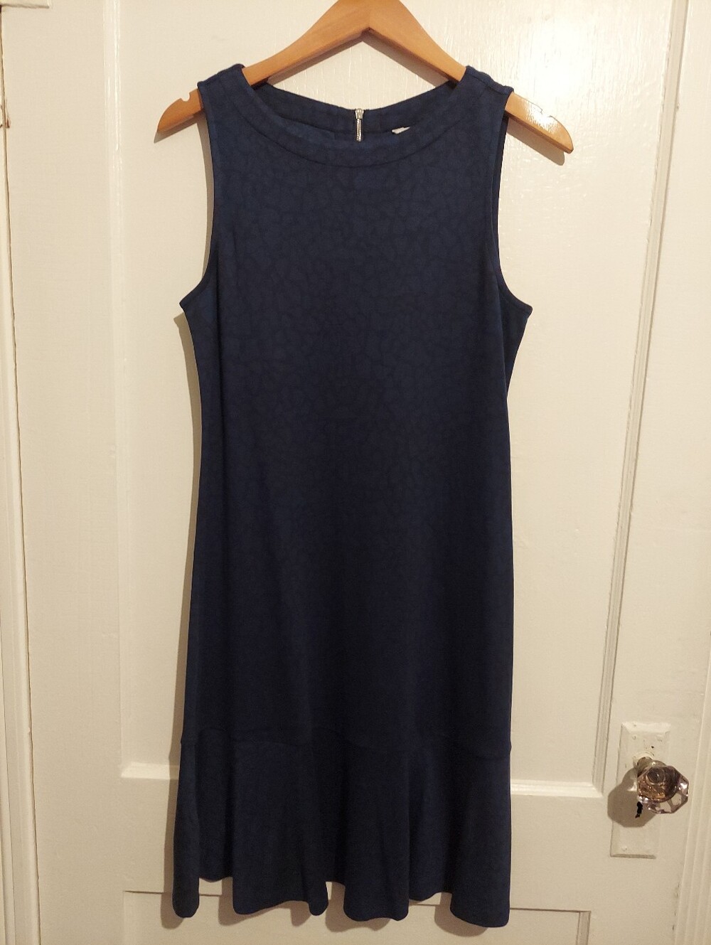 Tommy Bahama Dress Womens Small Navy Snake Print Ruffle Hem Office Work Cocktail